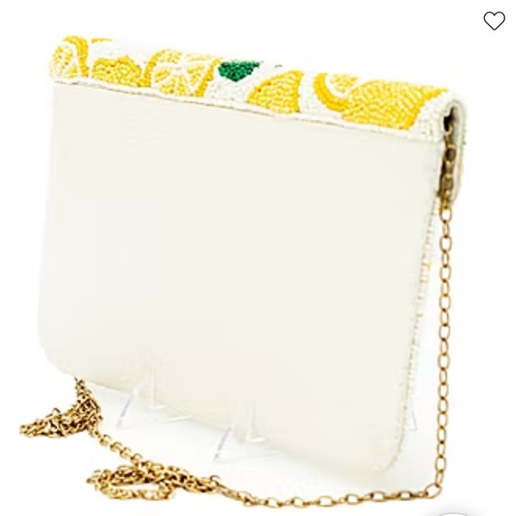 🍋SOL AND MER VIRAL LEMON BEADED CLUTCH🍋NWT - Picture 3 of 14